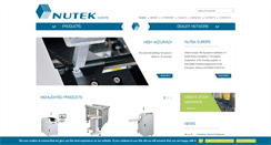 Desktop Screenshot of nutek-europe.com