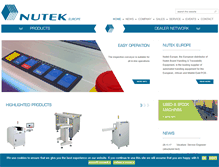 Tablet Screenshot of nutek-europe.com